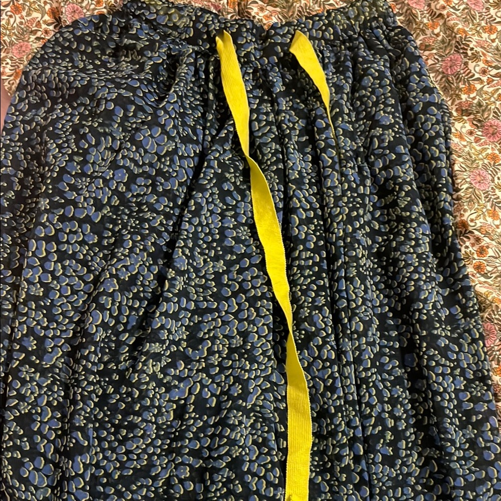 Free people sheer wide leg pants